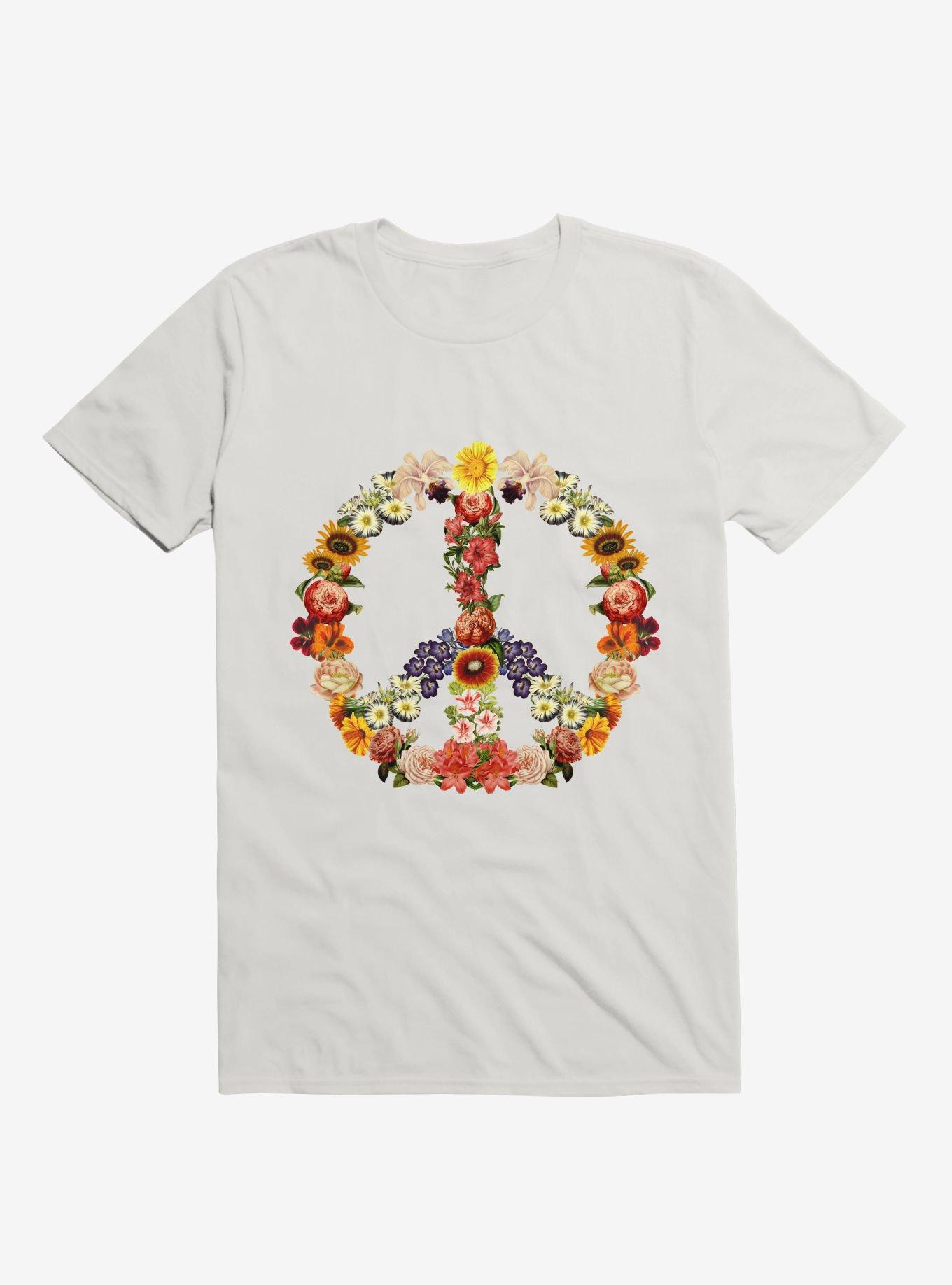 Flower Power T-Shirt, WHITE, hi-res