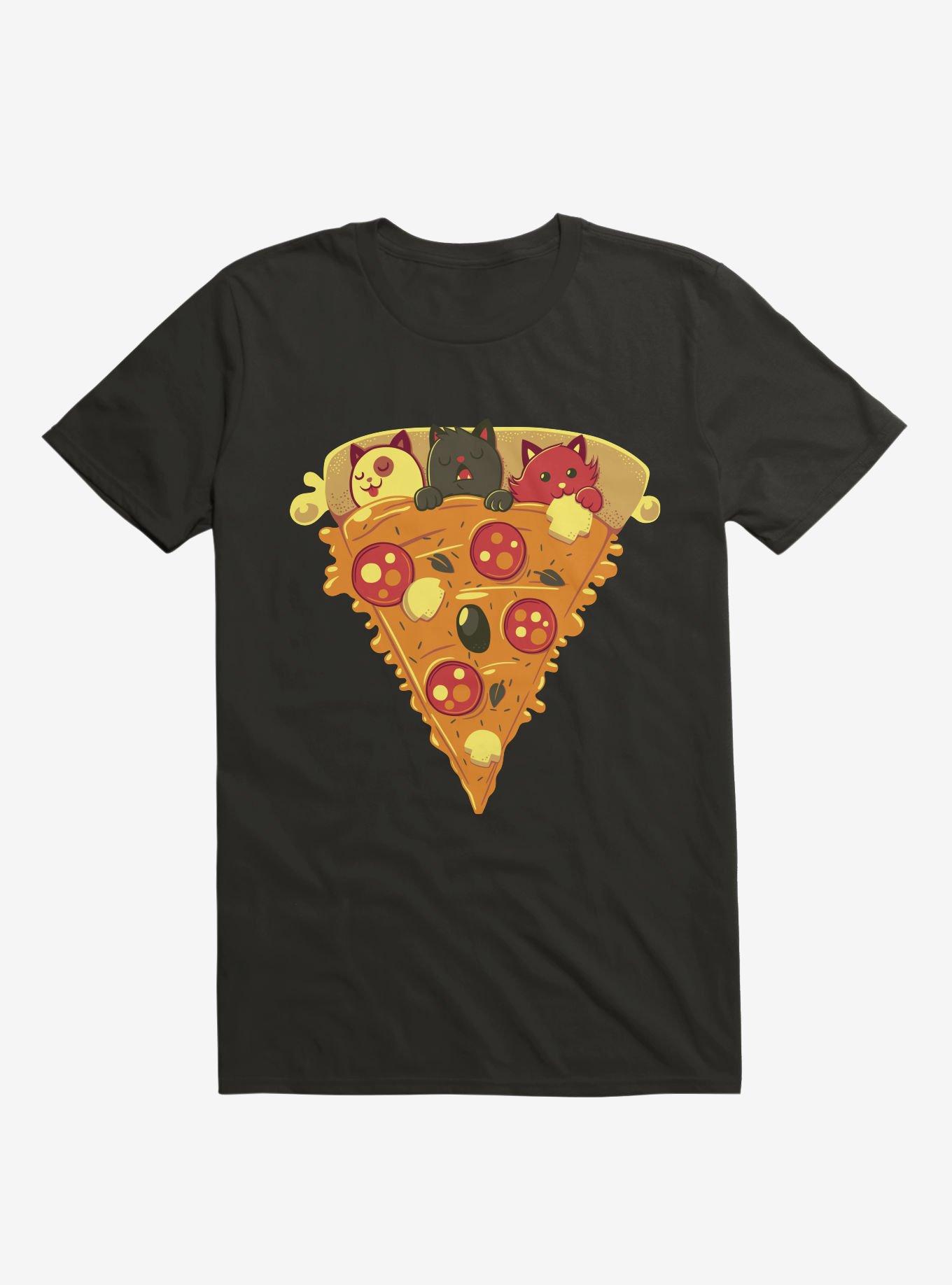 Pizza Cat T-Shirt, BLACK, hi-res