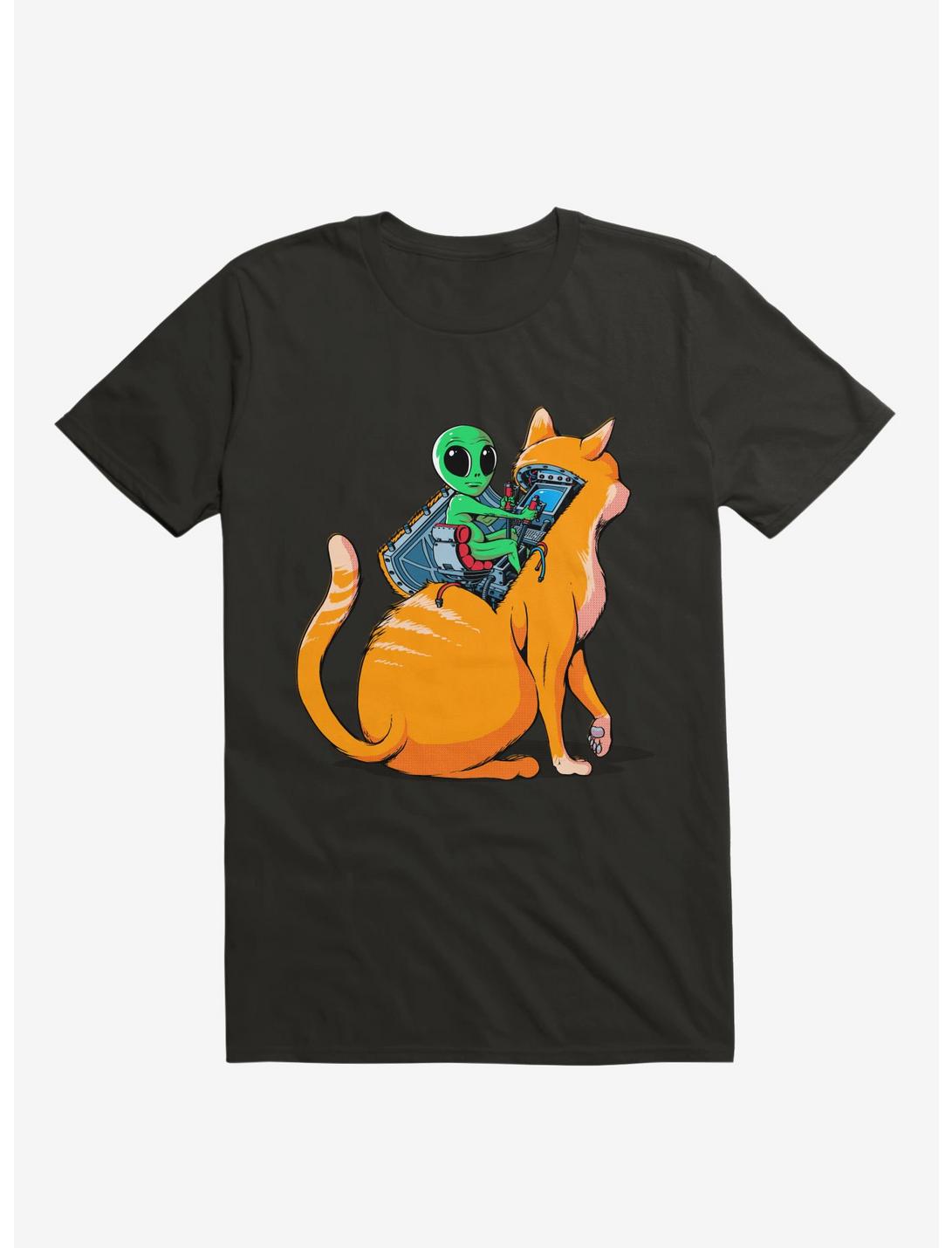Alien Cat T-Shirt, BLACK, hi-res