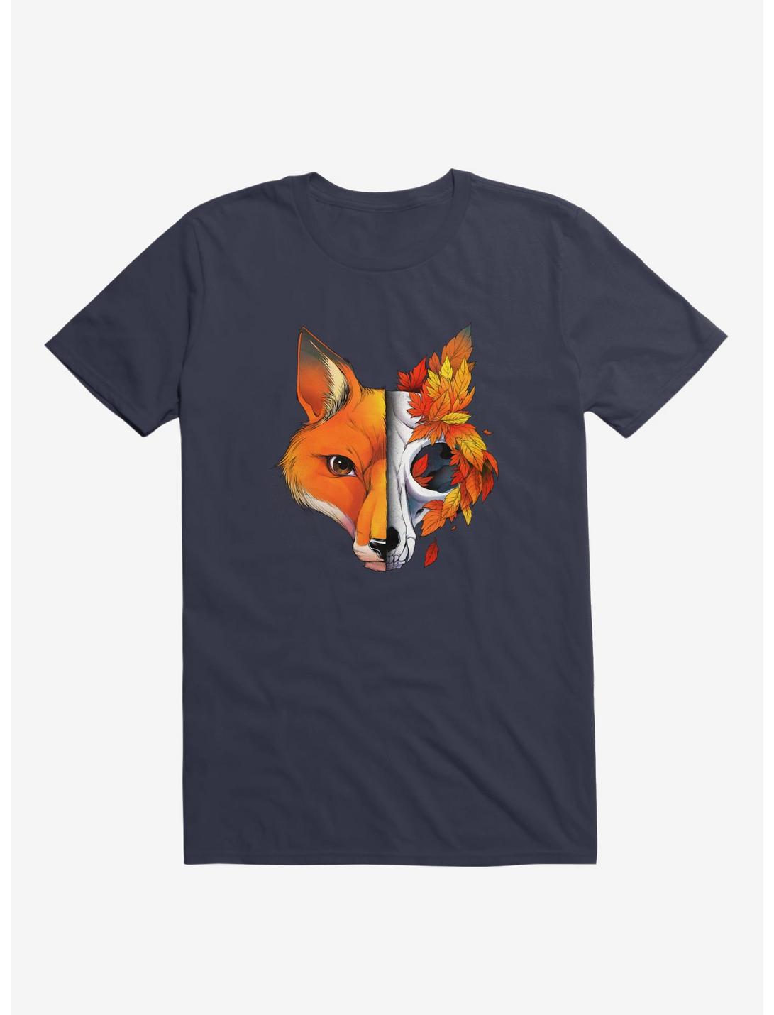 Autumn Fox T-Shirt, NAVY, hi-res