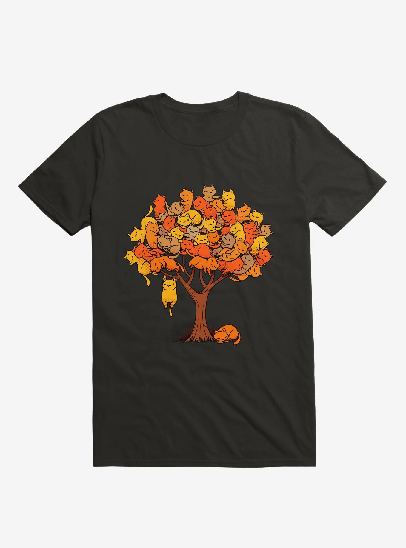 Cat Tree T-Shirt, BLACK, hi-res