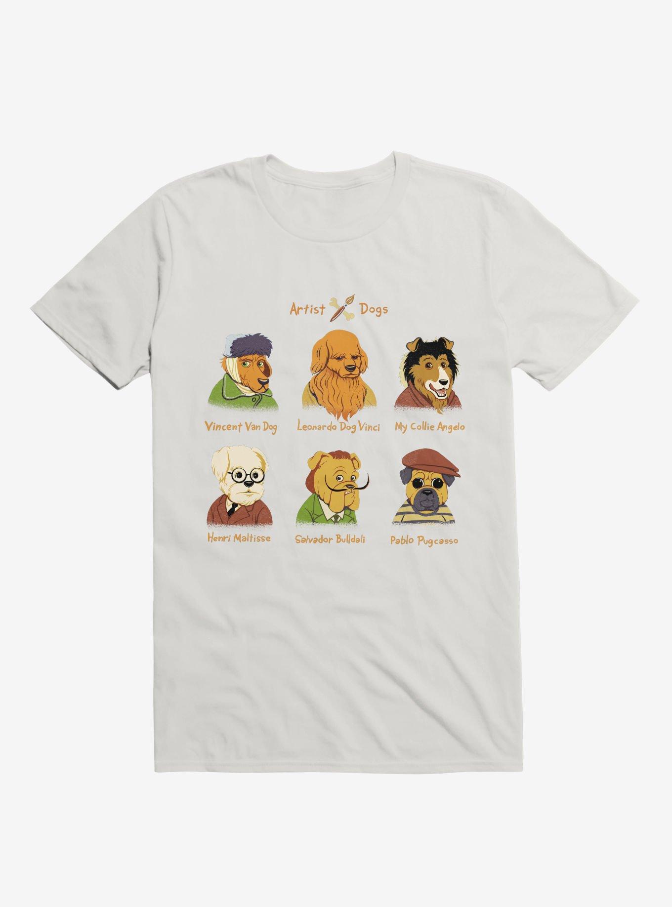 Artist Dogs T-Shirt, WHITE, hi-res