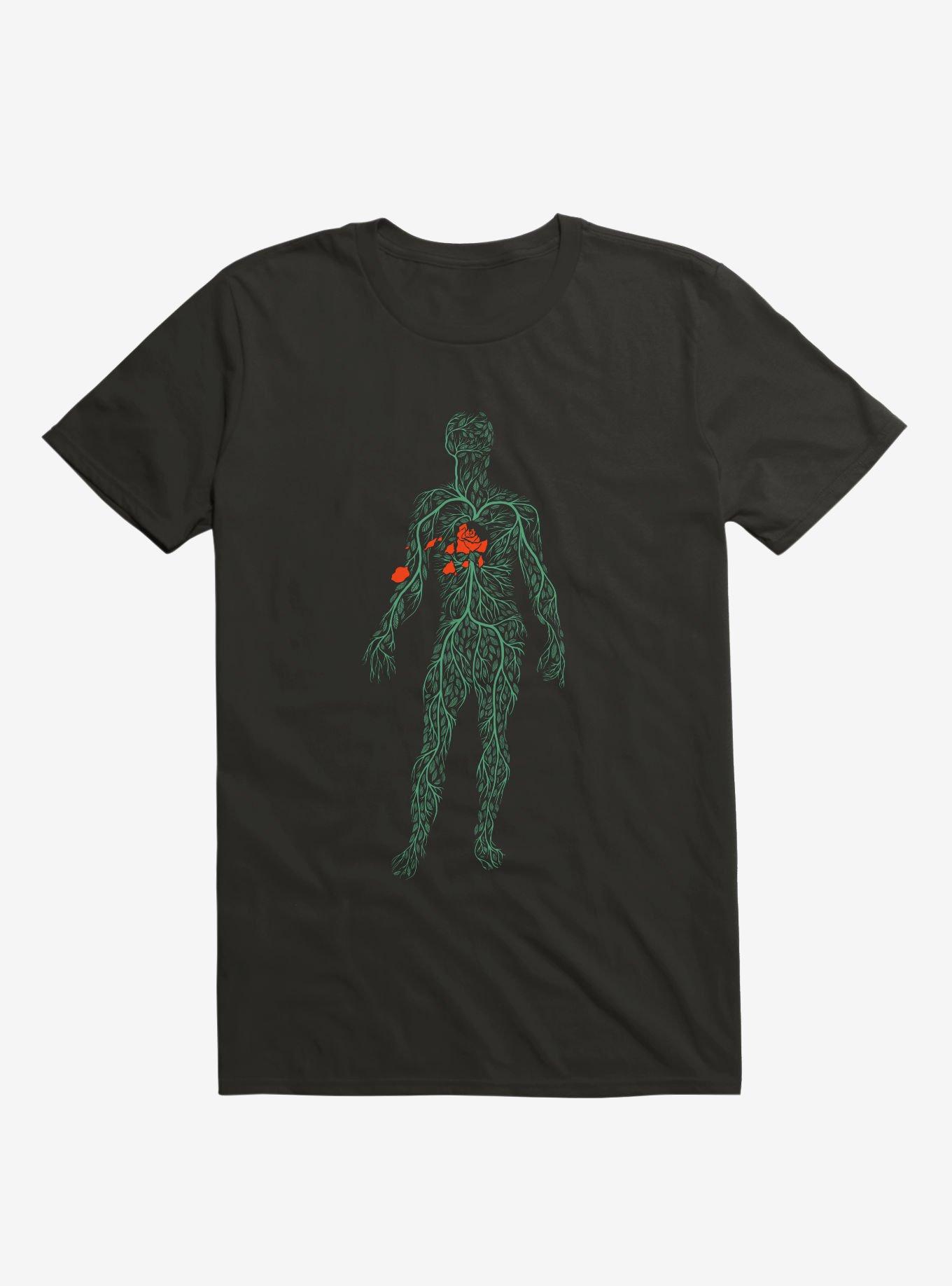 Autumn Heart T-Shirt, BLACK, hi-res