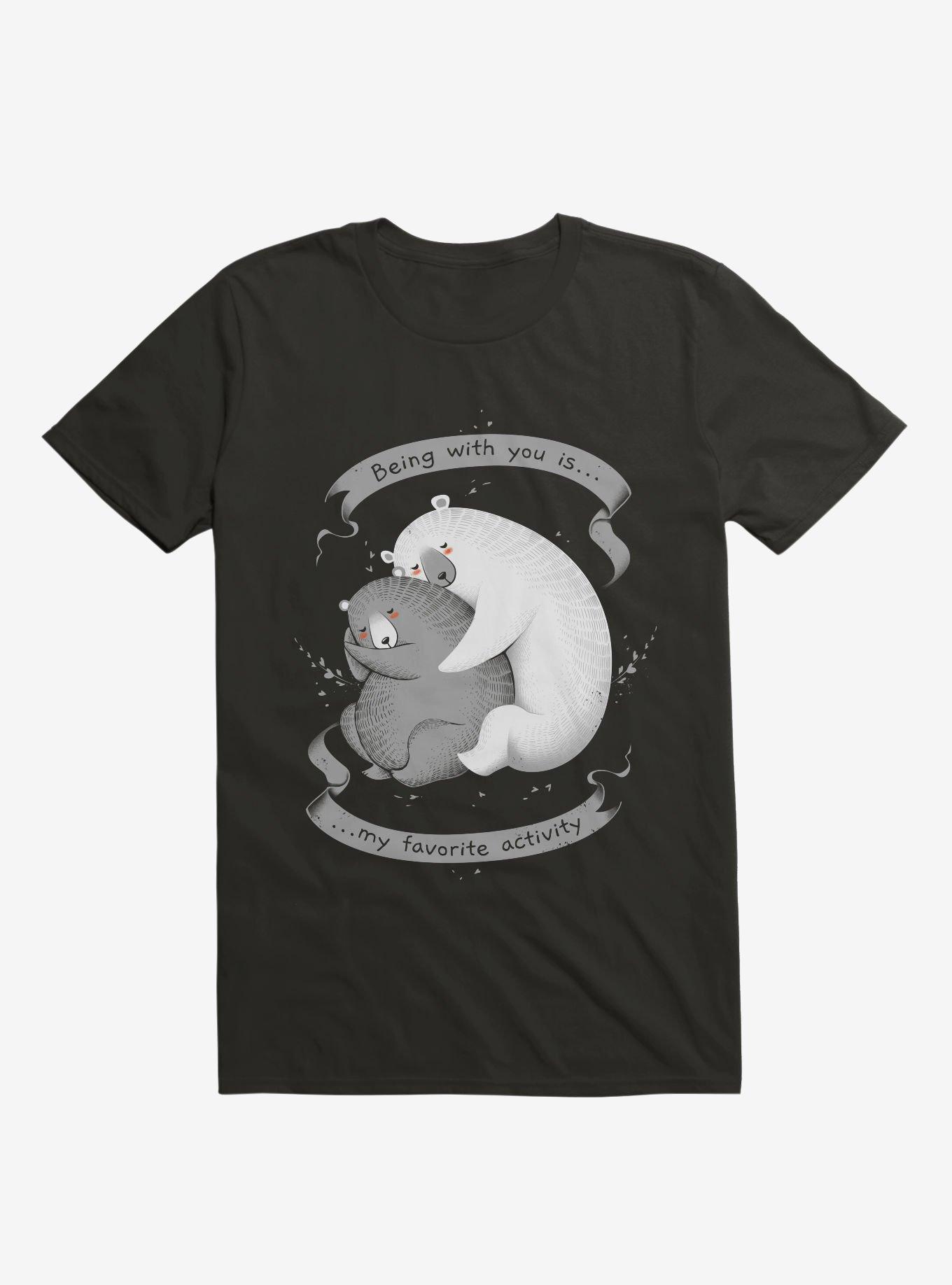 Being With You Is My Favorite Activity Black T-Shirt, , hi-res