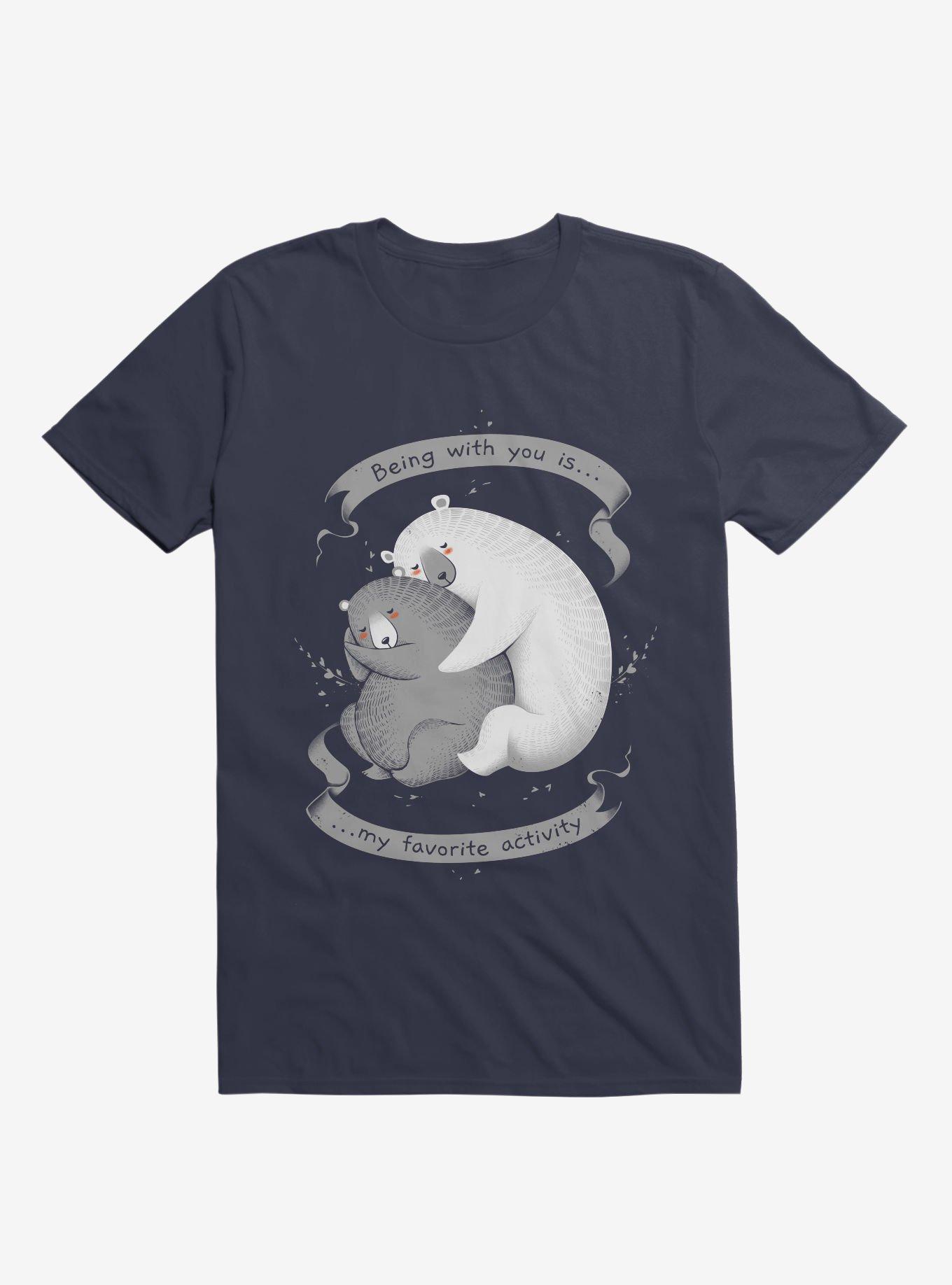 Being With You Is My Favorite Activity Black T-Shirt, , hi-res