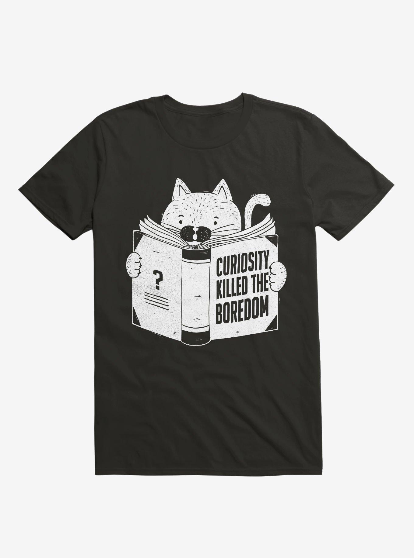 Curiosity Killed The Boredom T-Shirt, BLACK, hi-res