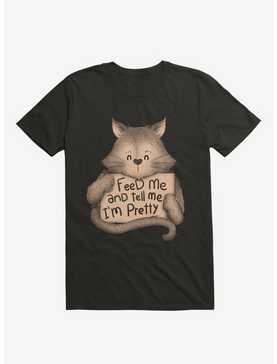 Feed me And Tell Me Im Pretty Cat Brown T-Shirt, , hi-res