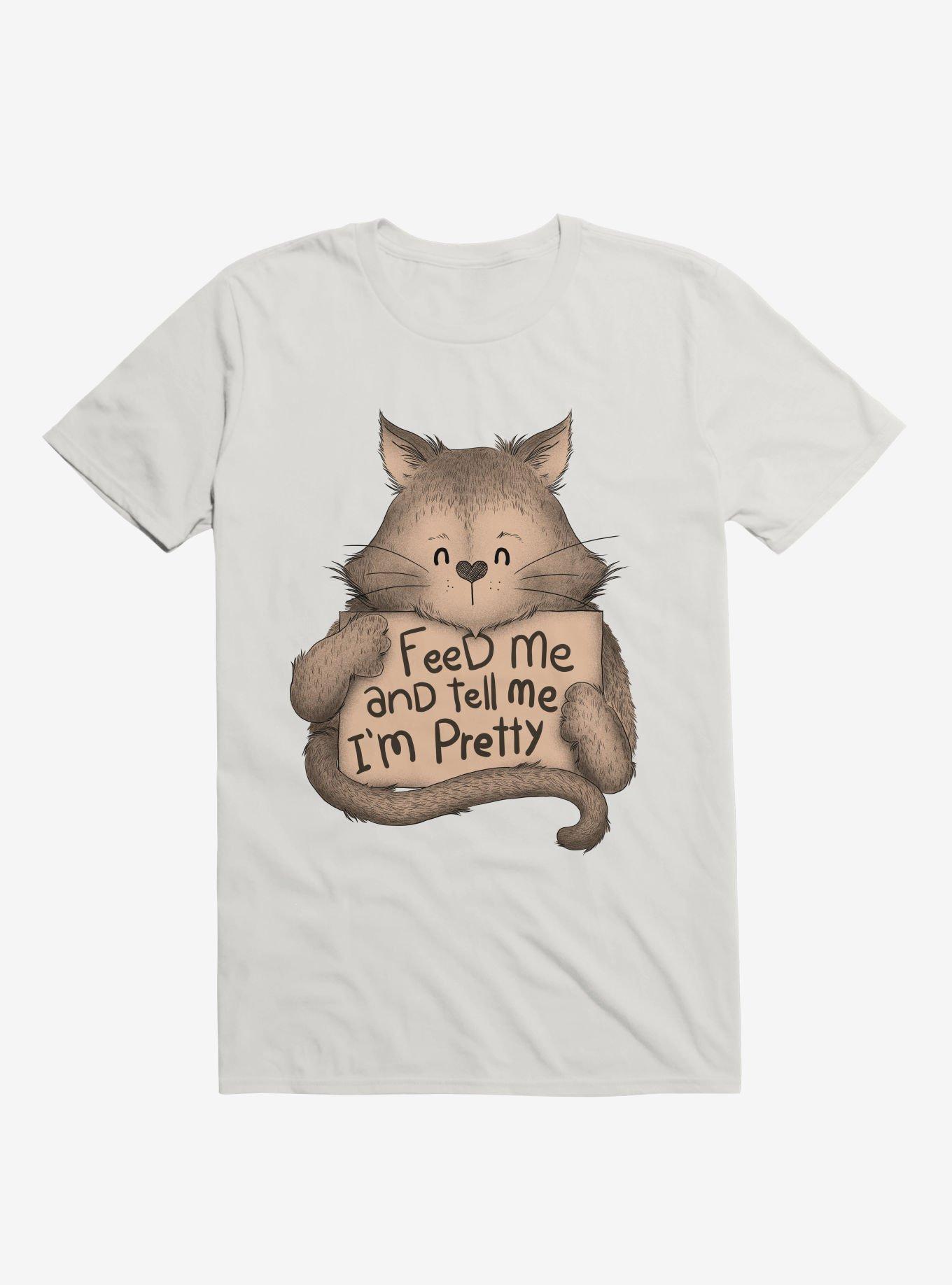 Feed me And Tell Me Im Pretty Cat Brown T-Shirt, , hi-res