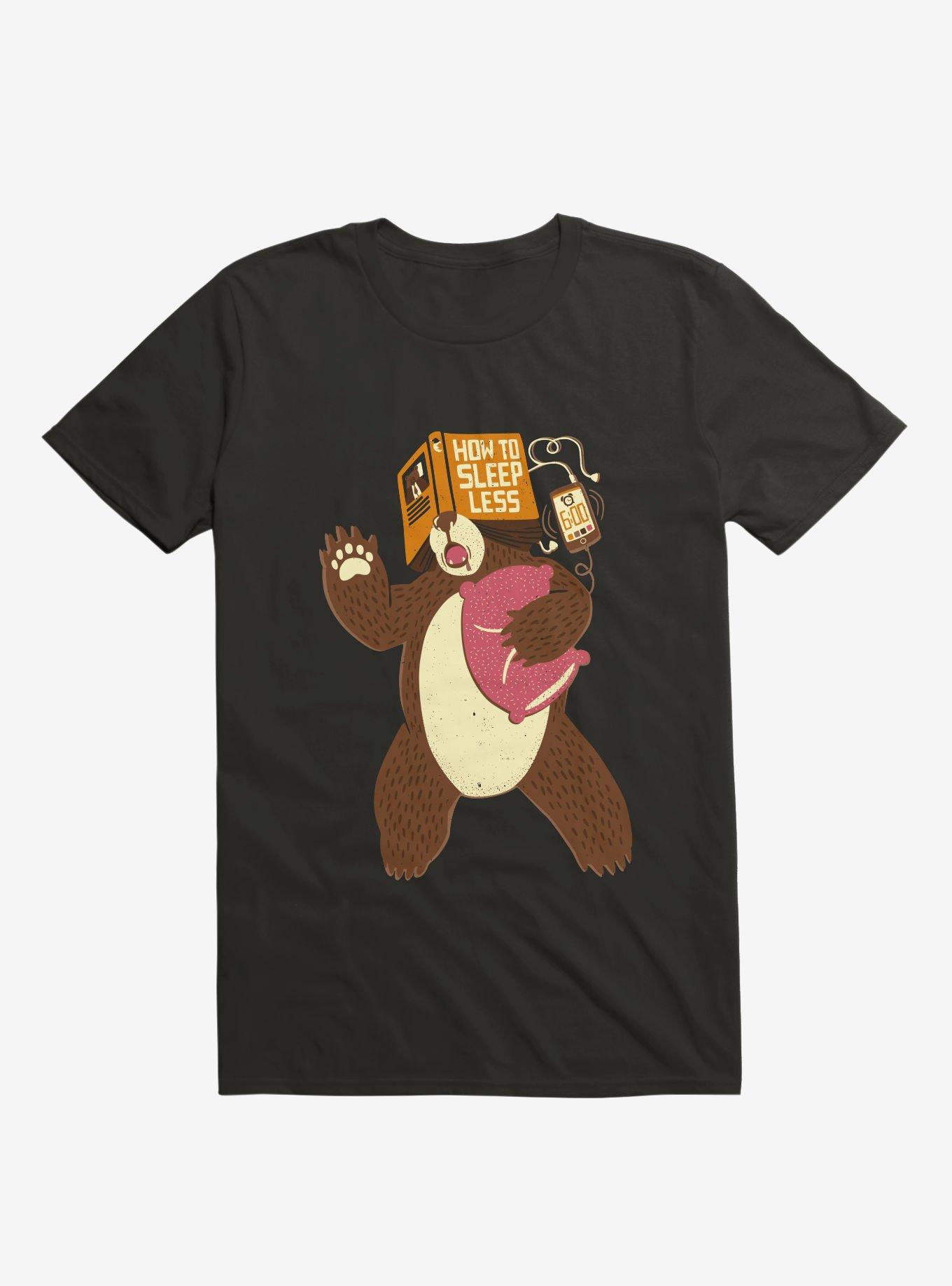 How to Sleep Less Book Brown T-Shirt, , hi-res