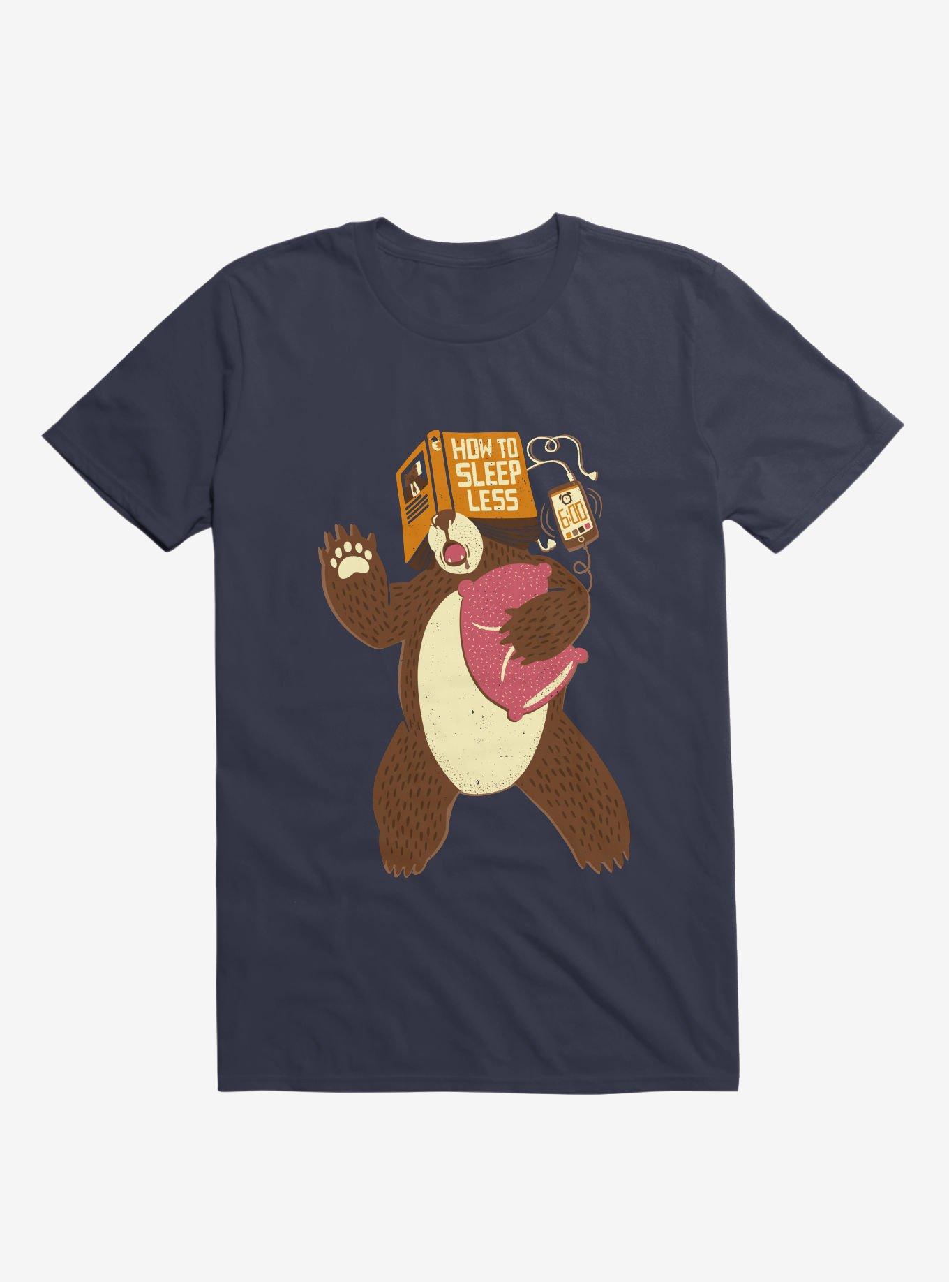 How to Sleep Less Book Brown T-Shirt, , hi-res