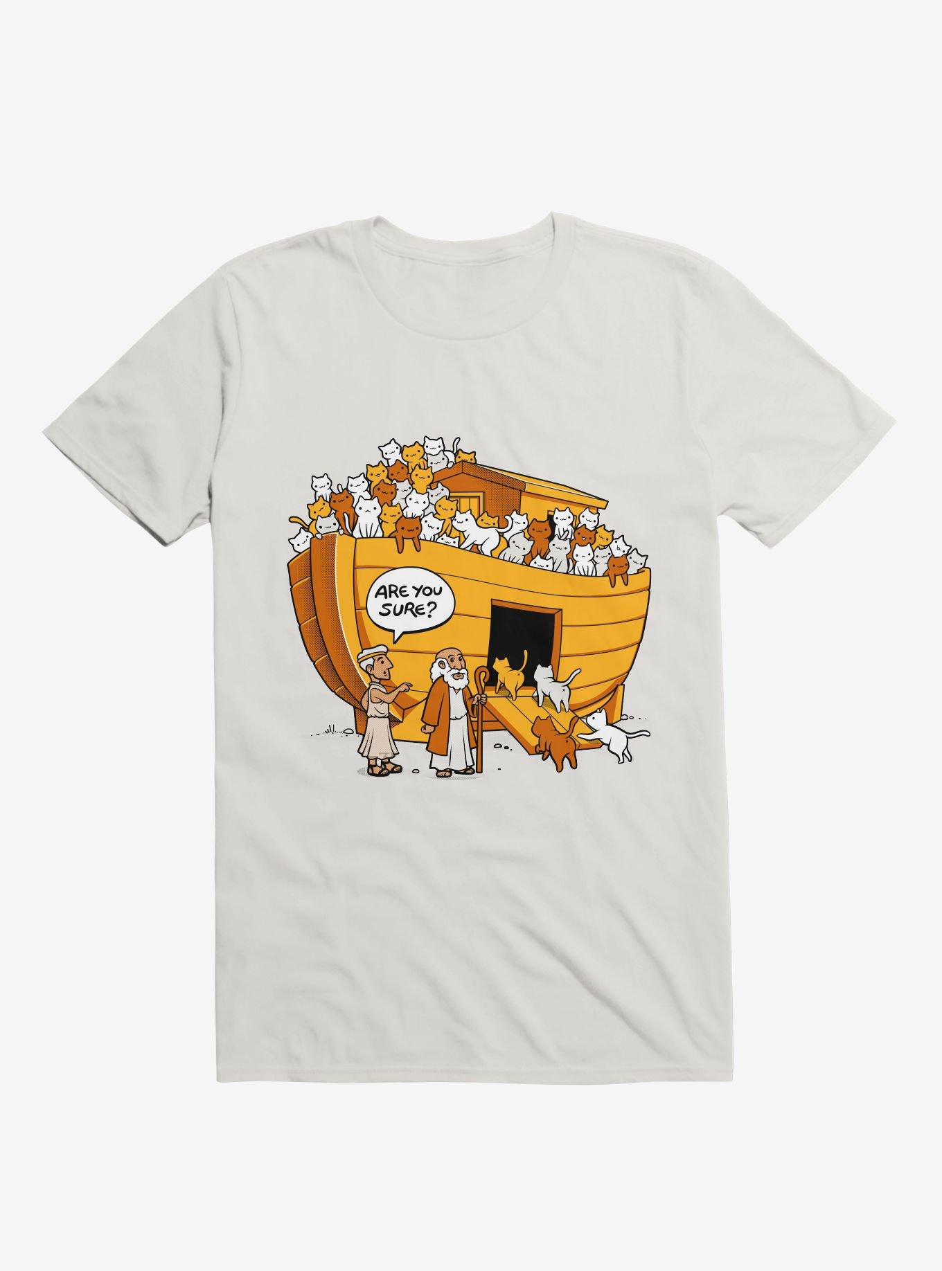Noah's Ark Cat T-Shirt, WHITE, hi-res