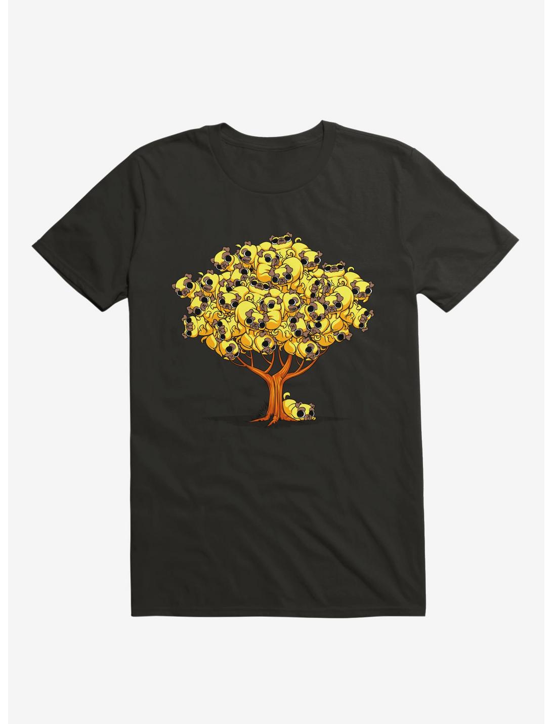 Pug Tree T-Shirt, BLACK, hi-res