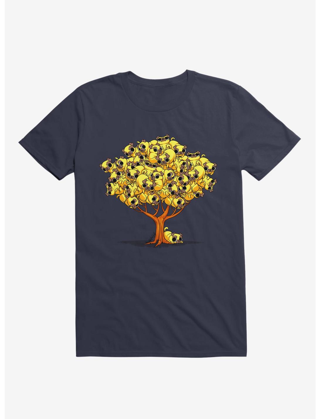 Pug Tree T-Shirt, NAVY, hi-res