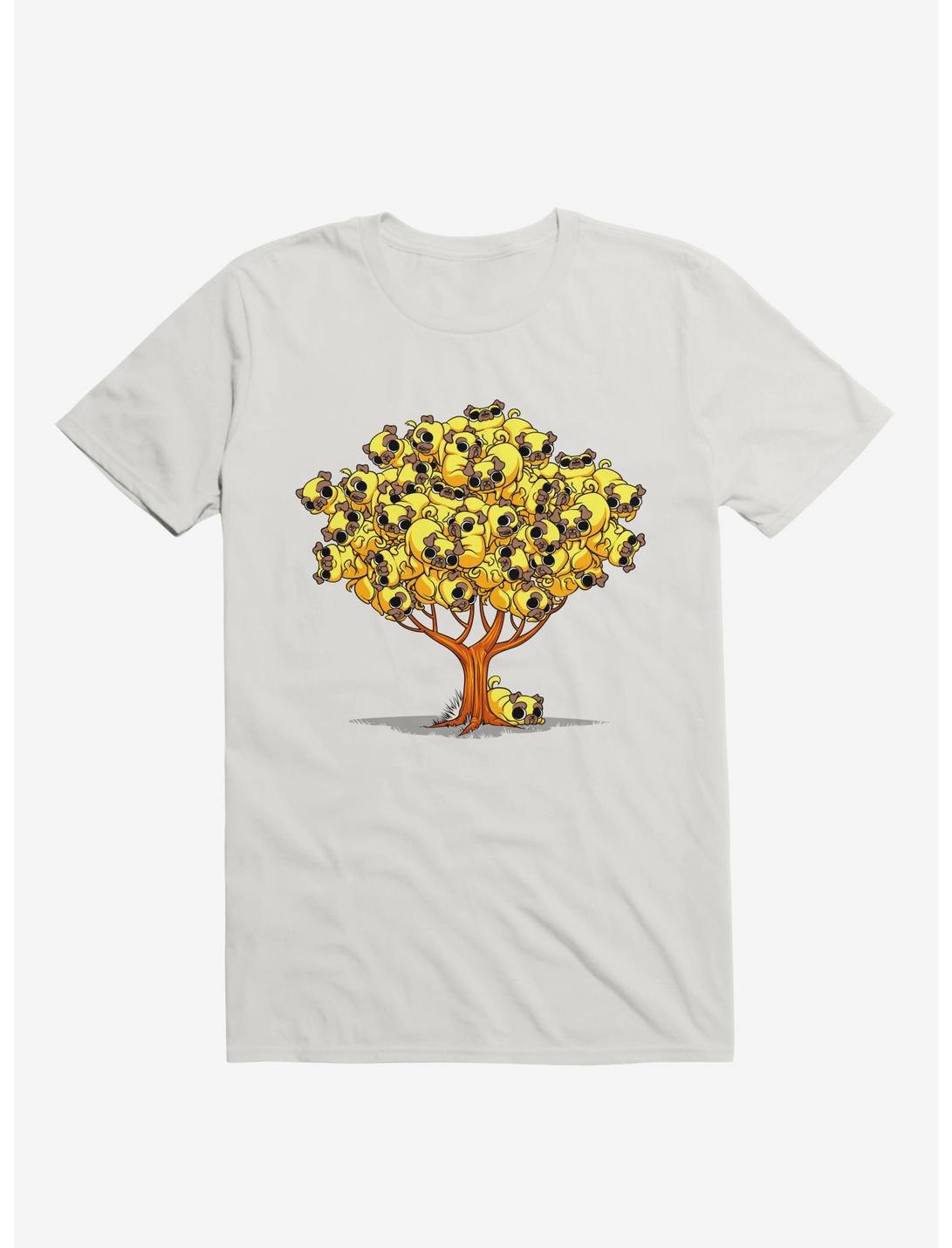 Pug Tree T-Shirt, WHITE, hi-res