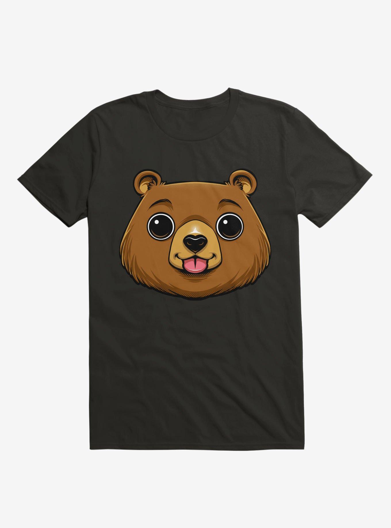 Bear Face T-Shirt, BLACK, hi-res