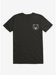 Bear Black and White Minimalist Pictogram T-Shirt, BLACK, hi-res
