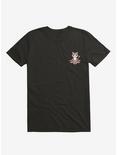 Cat Animals Meditation Zen T-Shirt, BLACK, hi-res