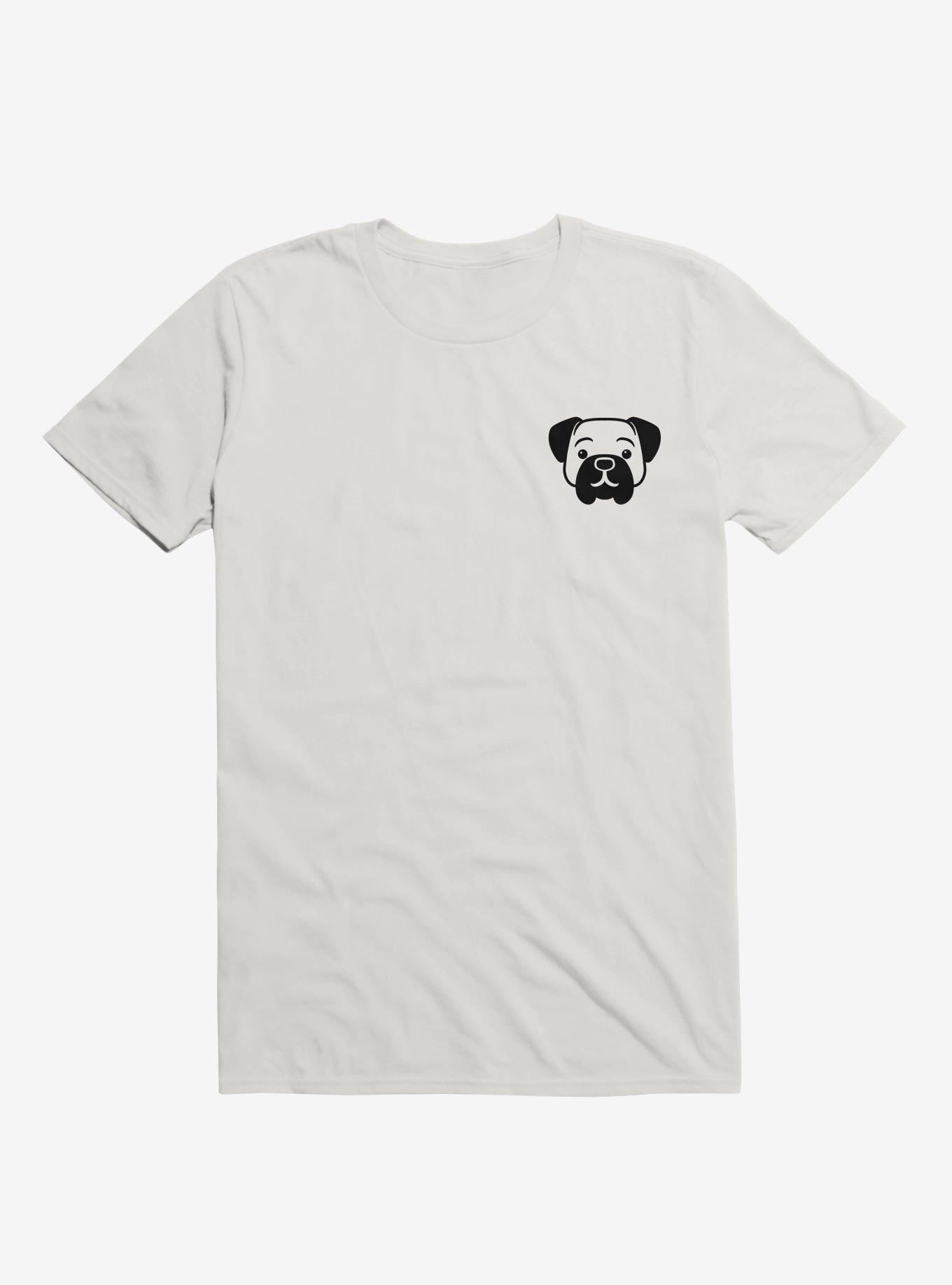 Dog Black and White Minimalist Pictogram T-Shirt, , hi-res