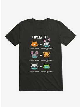 How To Wear A Face Mask Animals Cute T-Shirt, , hi-res