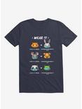 How To Wear A Face Mask Animals Cute T-Shirt, NAVY, hi-res