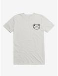 Frog Black and White Minimalist Pictogram T-Shirt, WHITE, hi-res
