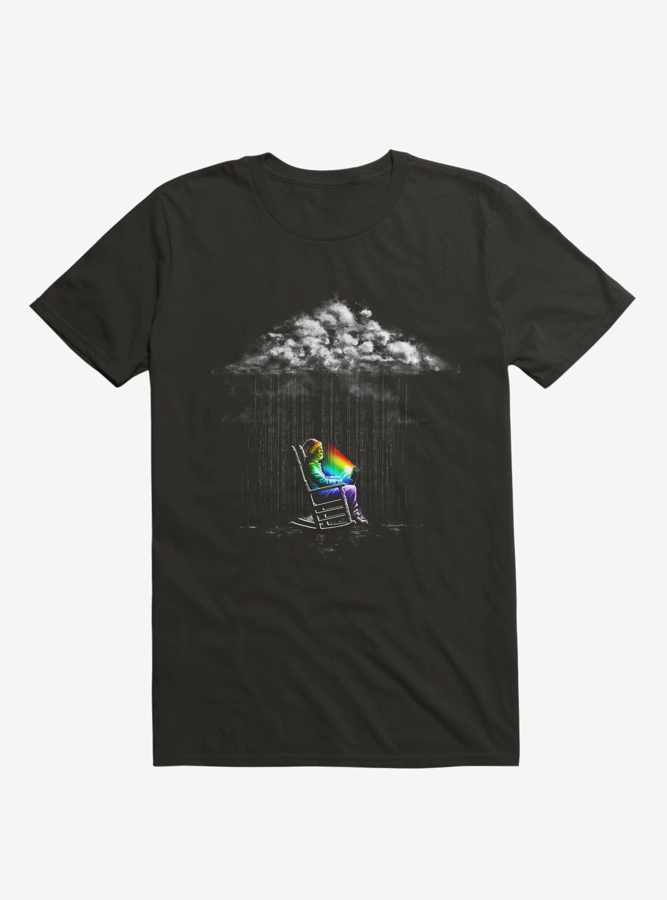 Rainbow Inside T-Shirt, BLACK, hi-res