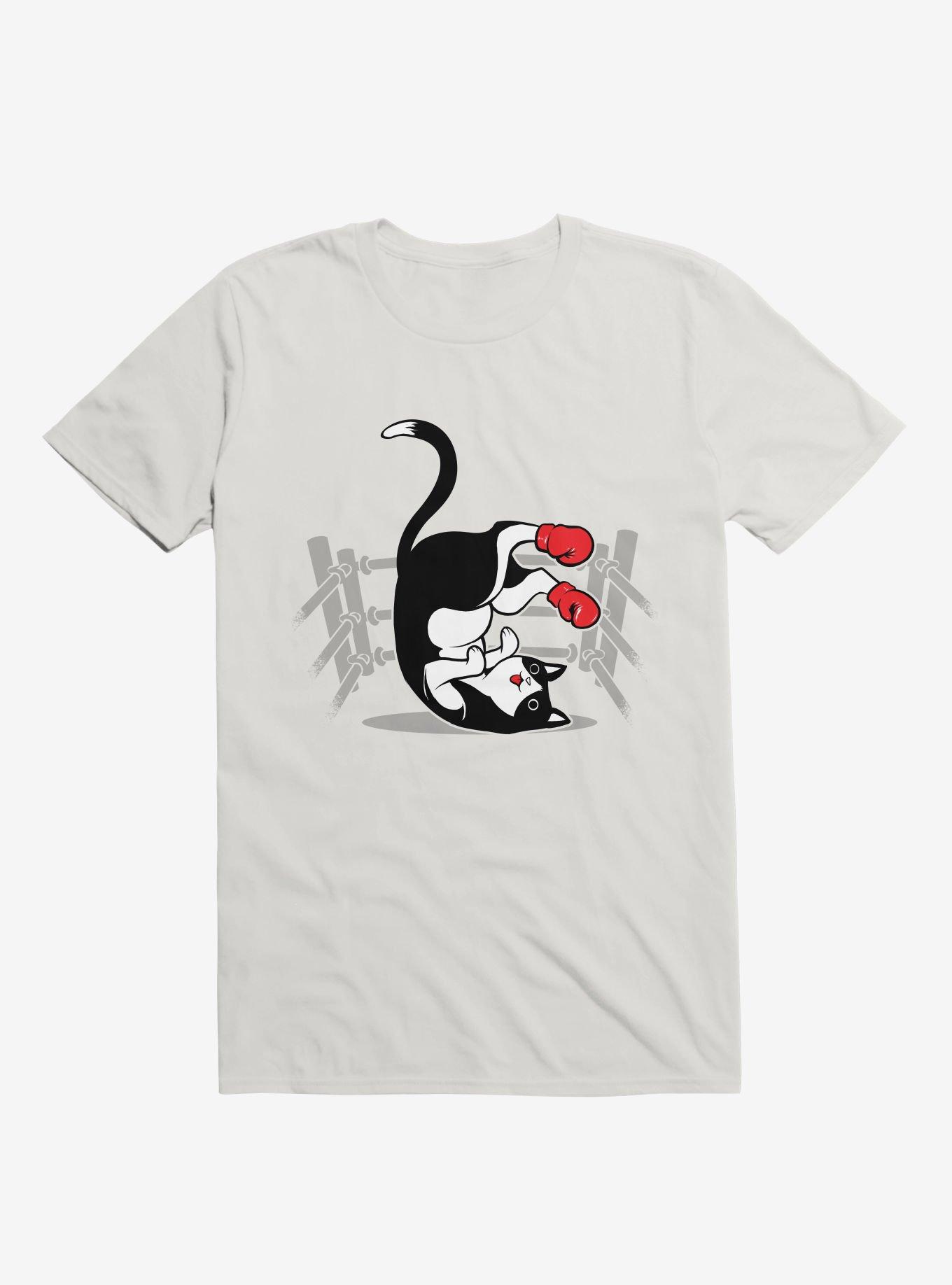 Boxer Cat T-Shirt, WHITE, hi-res