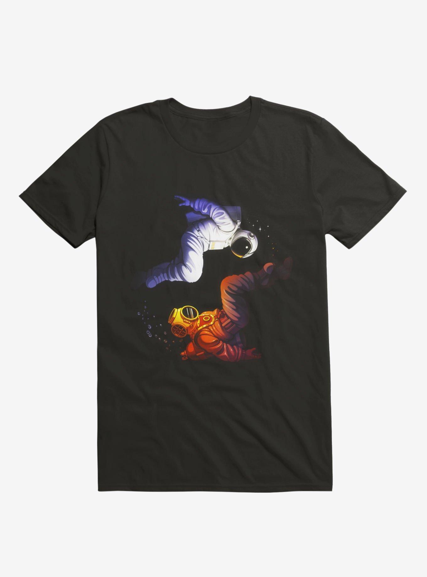 Yin Yang Astronaut Scuba T-Shirt, , hi-res