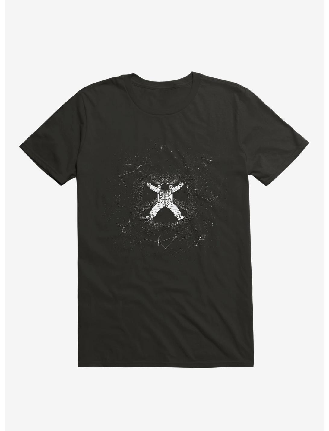 Gravity Snow Angel T-Shirt, BLACK, hi-res