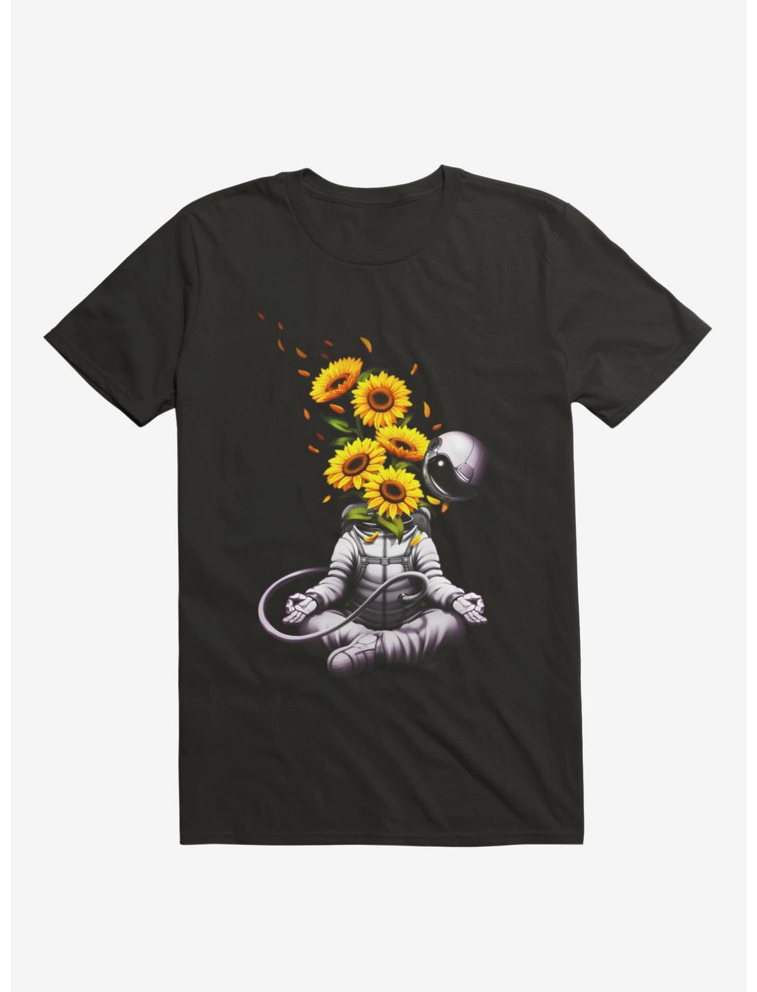 Meditation Astronaut Spring T-Shirt, BLACK, hi-res