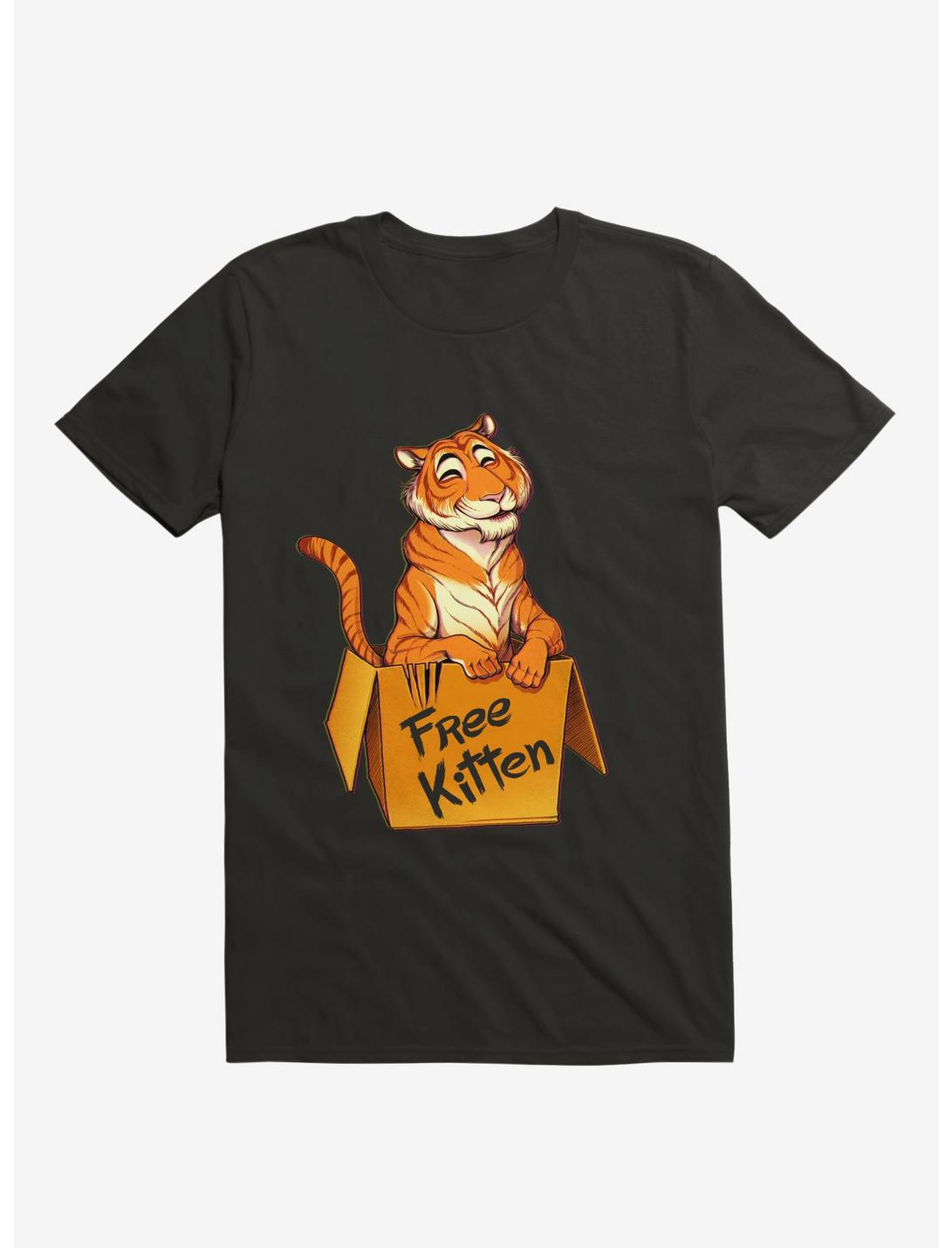 Free Kitten T-Shirt, BLACK, hi-res
