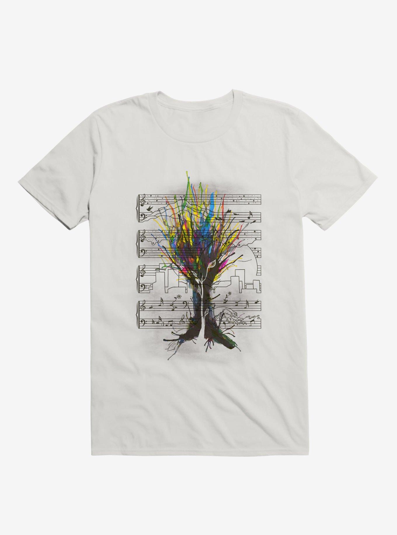 Ink Chord T-Shirt, WHITE, hi-res