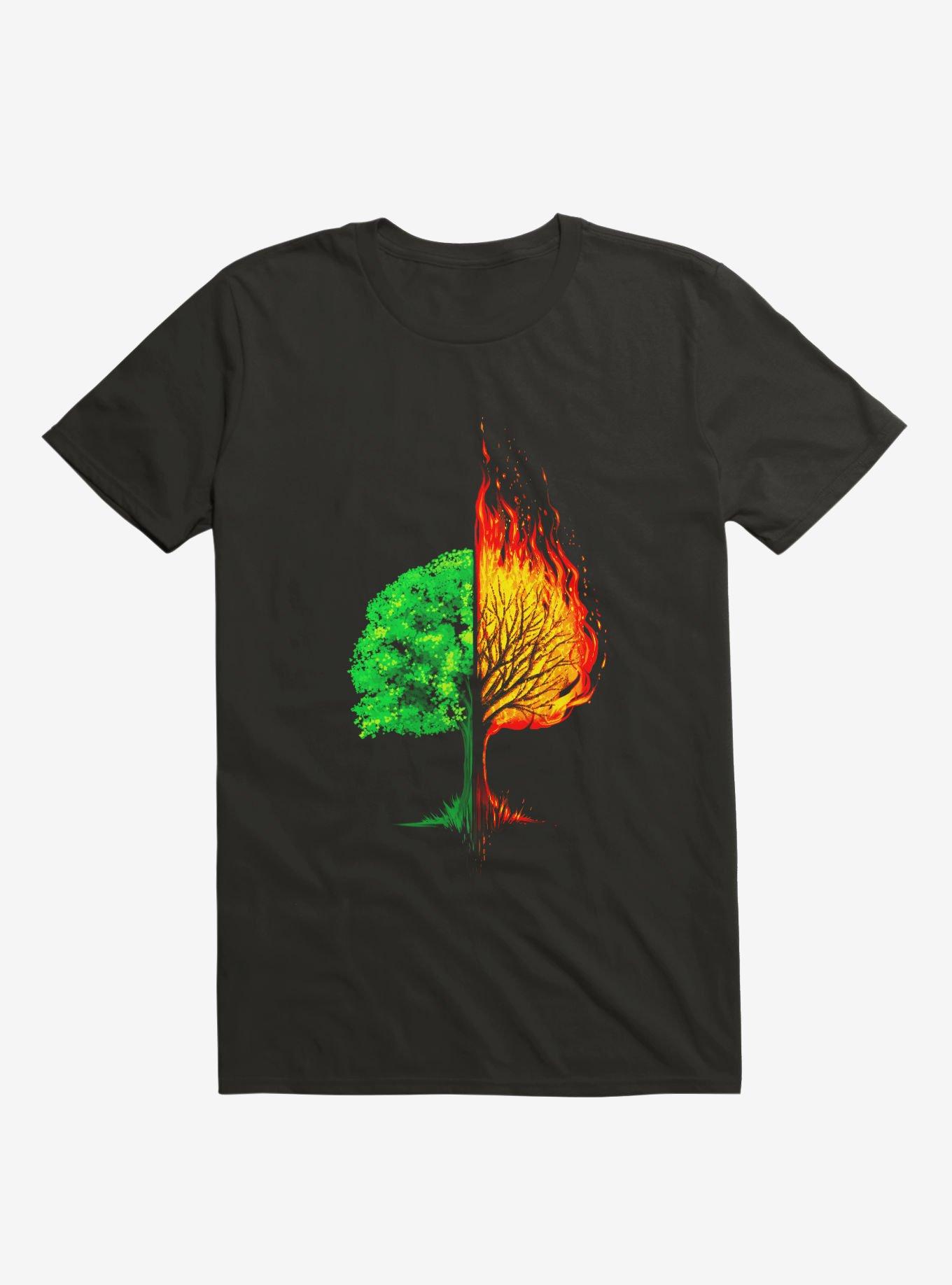 On Fire T-Shirt, BLACK, hi-res