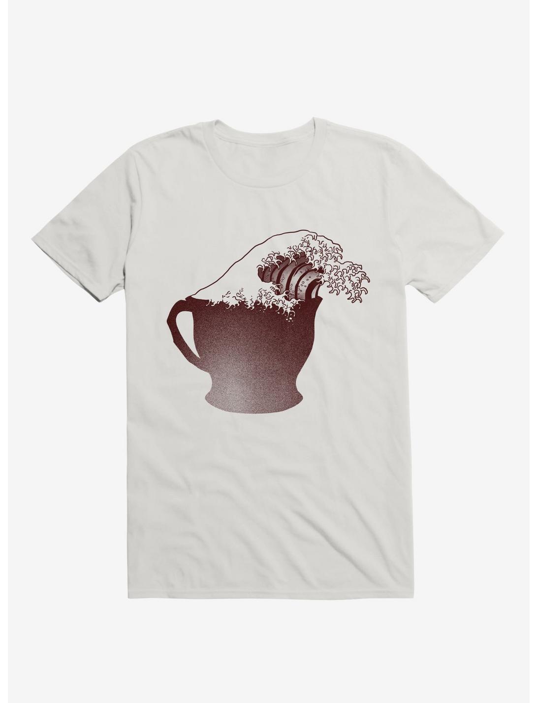Coffee Wave T-Shirt, WHITE, hi-res