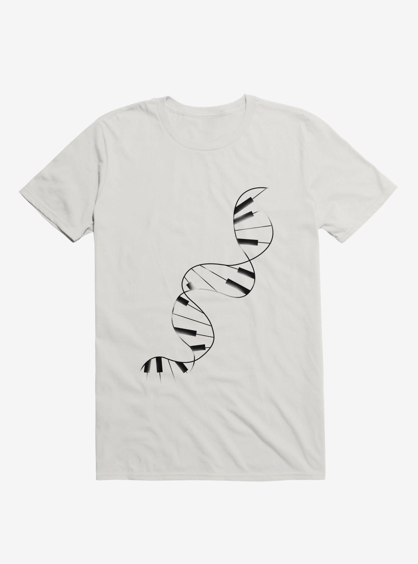 DNA Piano T-Shirt, WHITE, hi-res