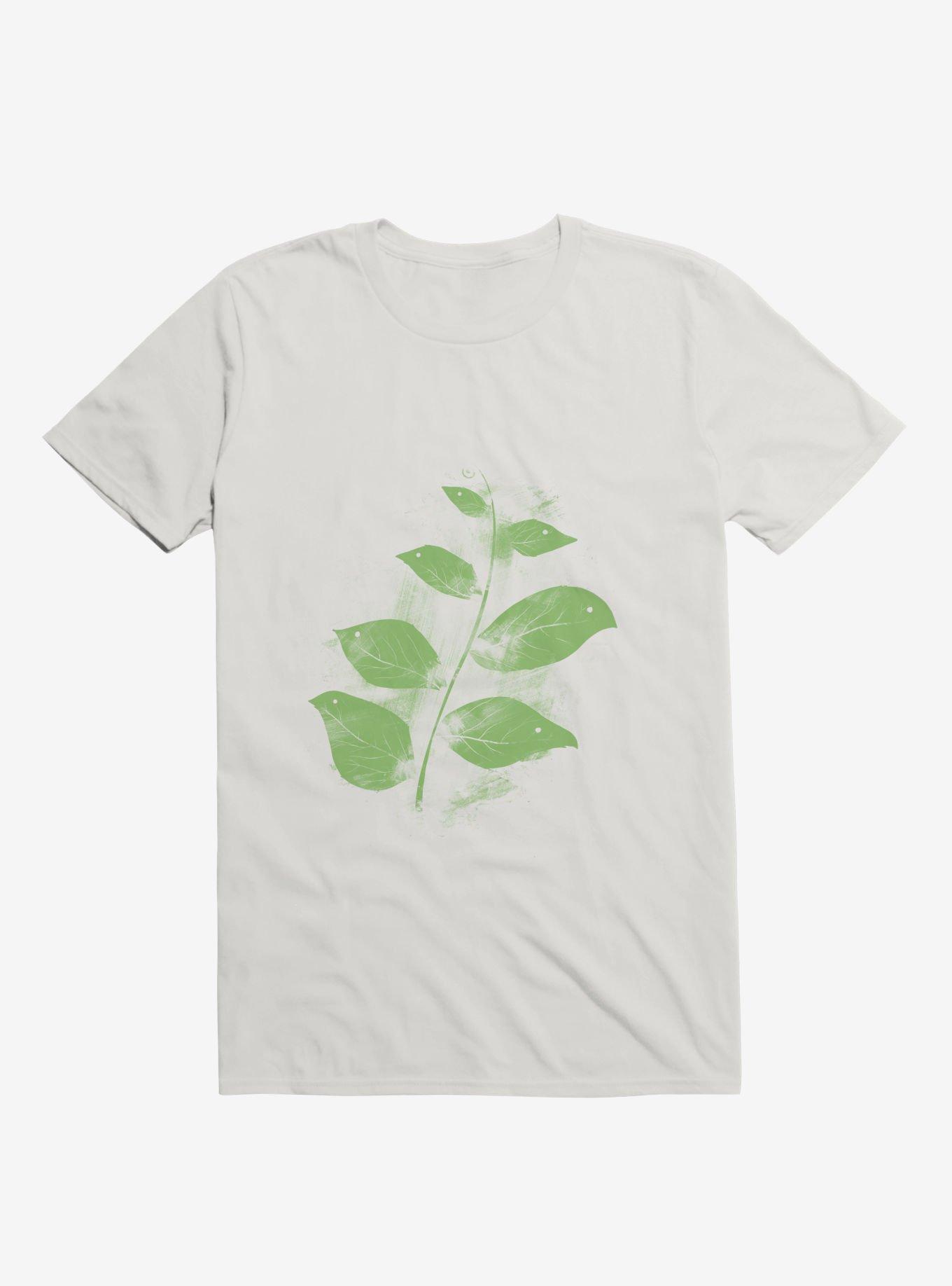 Flying Leaves T-Shirt, WHITE, hi-res