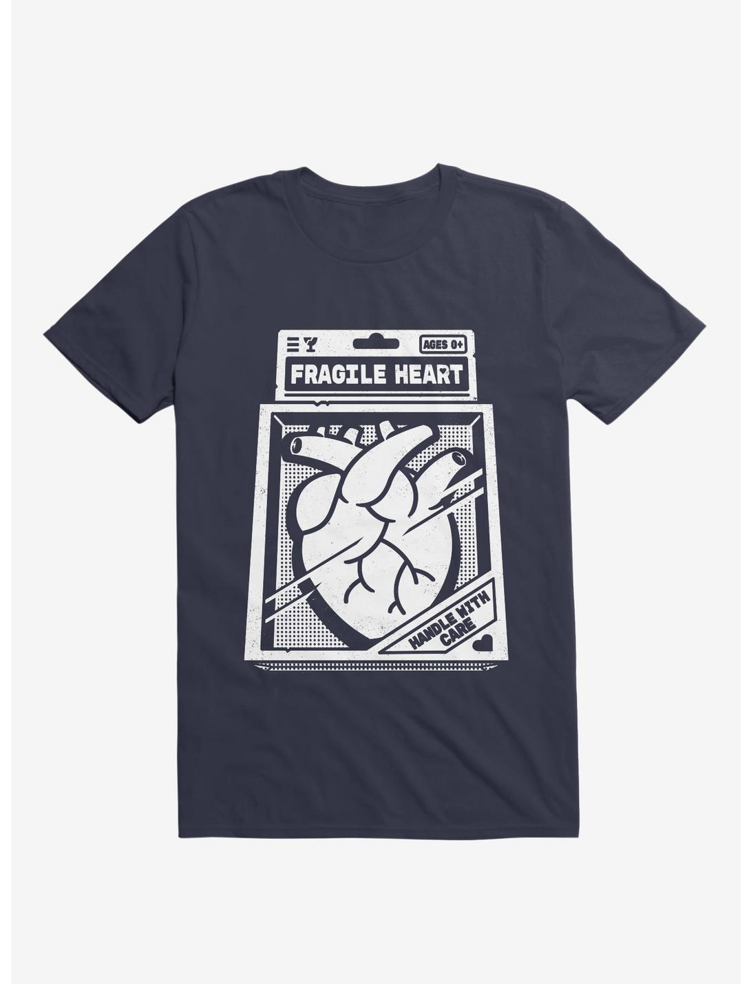 Fragile Heart T-Shirt, NAVY, hi-res