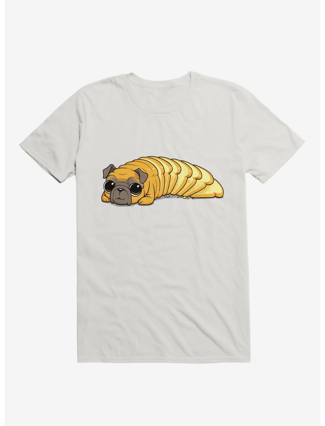 Pug Bread T-Shirt, WHITE, hi-res