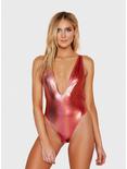 Dippin Daisys Euphoria Swimsuit Sunset Ombre, RED, hi-res