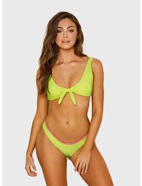 Dippin Daisys Muse Swim Top Neon Yellow, , hi-res