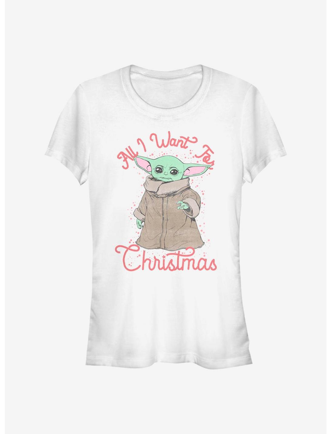 Star Wars The Mandalorian Christmas The Child Girls T-Shirt, WHITE, hi-res