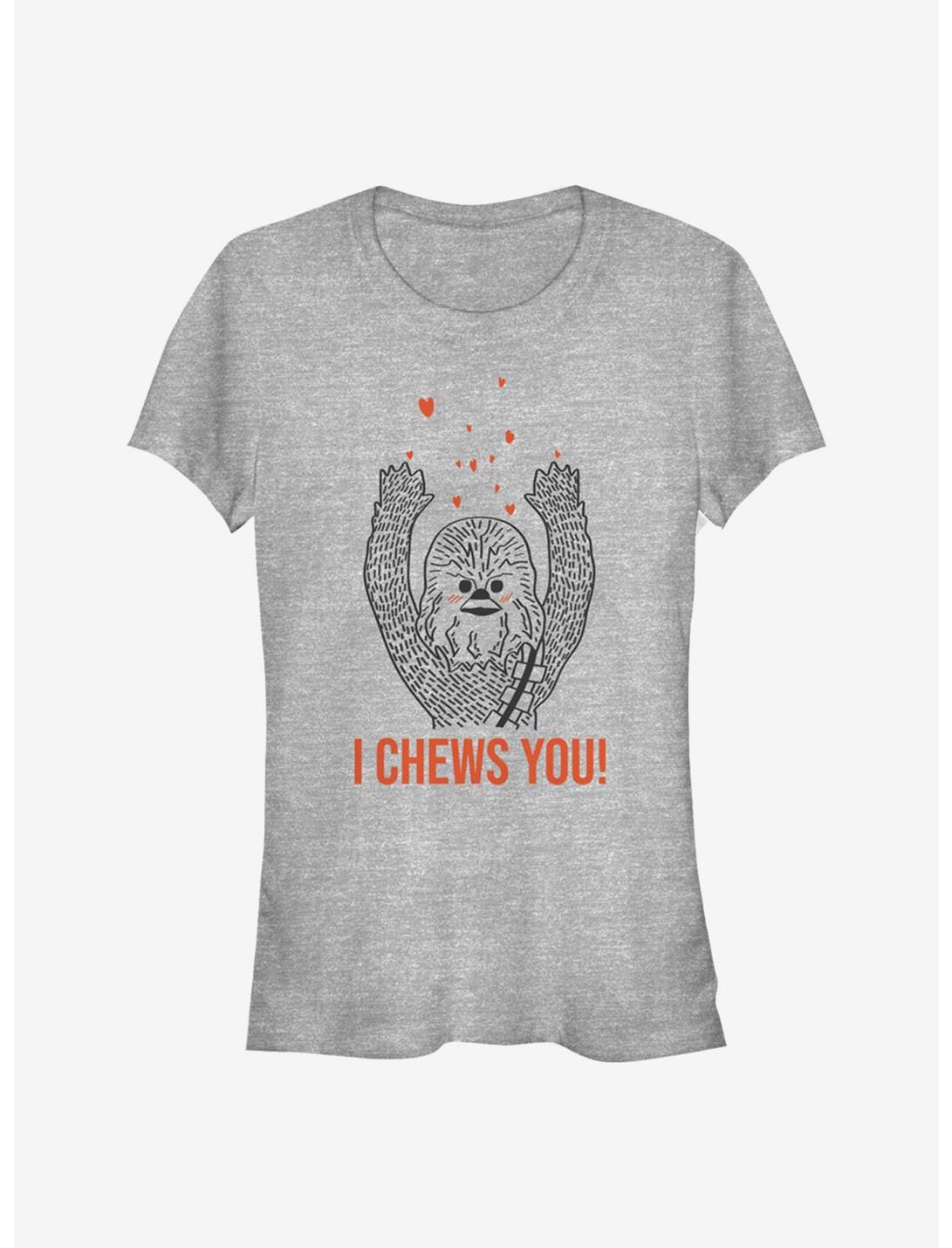 Star Wars I Chews You Chewy Girls T-Shirt, ATH HTR, hi-res
