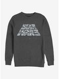 Star Wars Chrome Slant Logo Crew Sweatshirt, CHAR HTR, hi-res