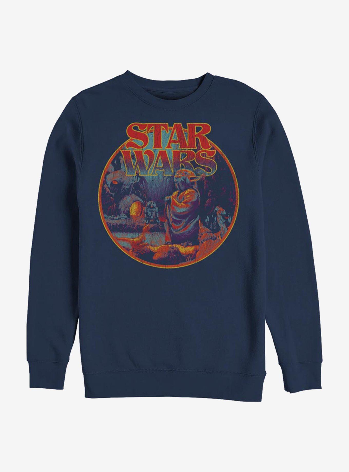Star Wars Empire Strikes Again Crew Sweatshirt, NAVY, hi-res