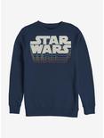 Star Wars Retro Gradient Logo Crew Sweatshirt, NAVY, hi-res