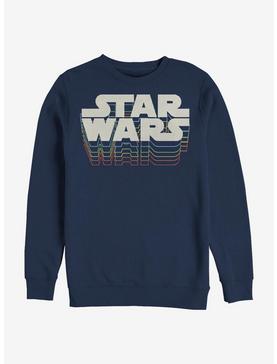 Star Wars Retro Gradient Logo Crew Sweatshirt, , hi-res