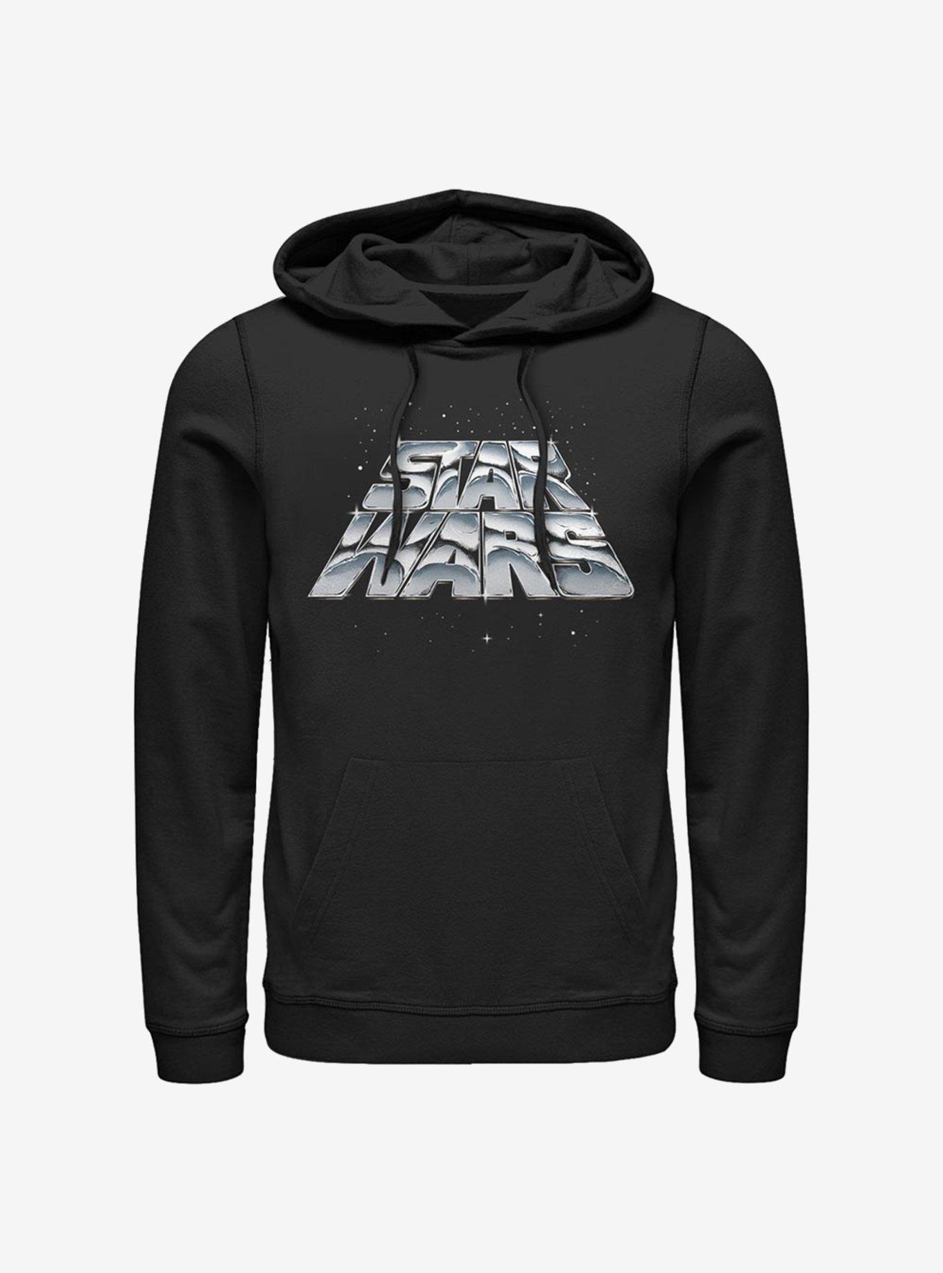 Star Wars Chrome Slant Logo Hoodie, BLACK, hi-res