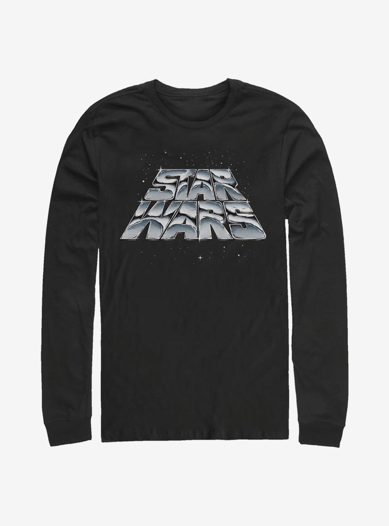 Star Wars Chrome Slant Logo Long-Sleeve T-Shirt