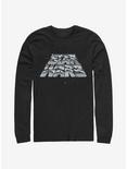 Star Wars Chrome Slant Logo Long-Sleeve T-Shirt, BLACK, hi-res