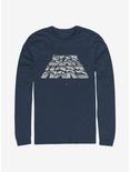 Star Wars Chrome Slant Logo Long-Sleeve T-Shirt, NAVY, hi-res